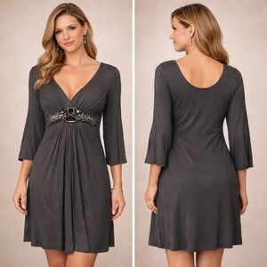 Sky Cocktail Dress 3/4 Sleeve Size S